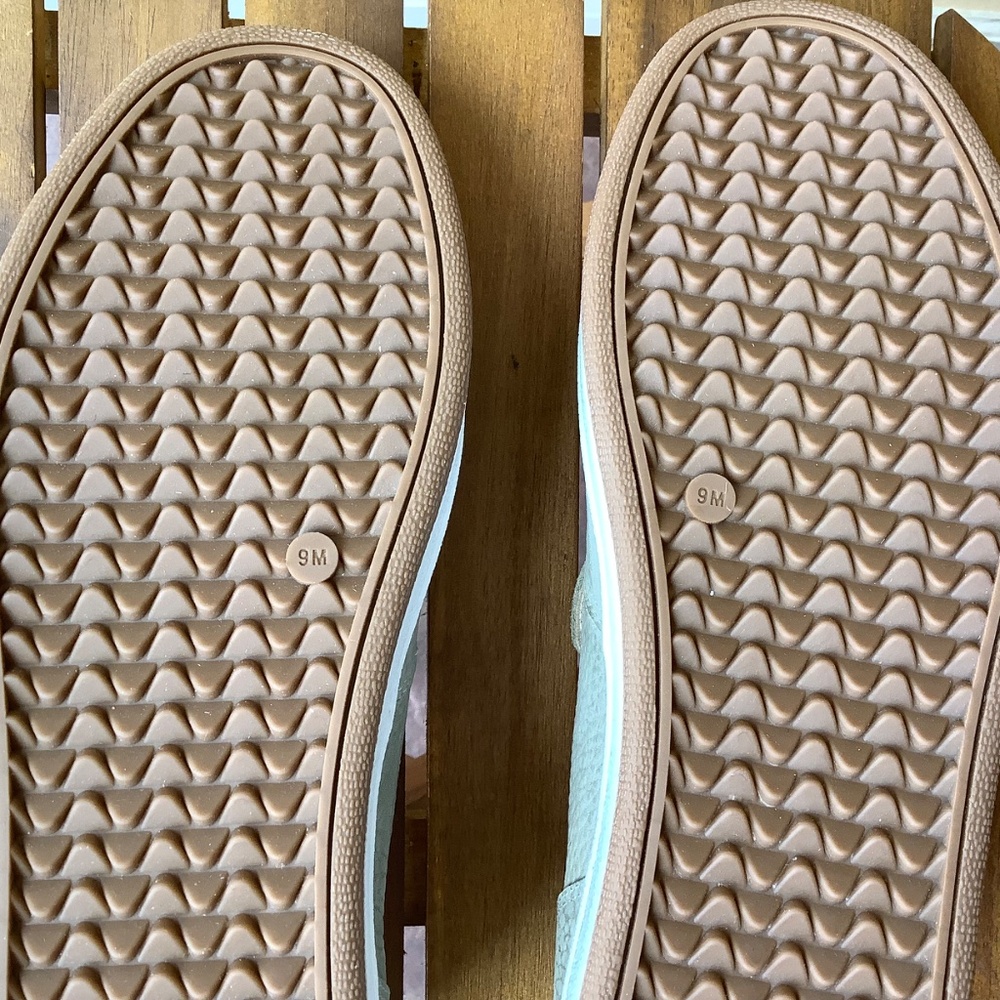 Lucky Brand Hadie Leather Slip On Loafer Sneaker Seagrass SZ 9 - Picture 12 of 15